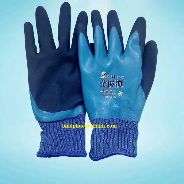 Găng tay bảo hộ chịu lạnh âm 30 độ chống thấm nước chống hoá chất chuyên dùng trong kho lạnh