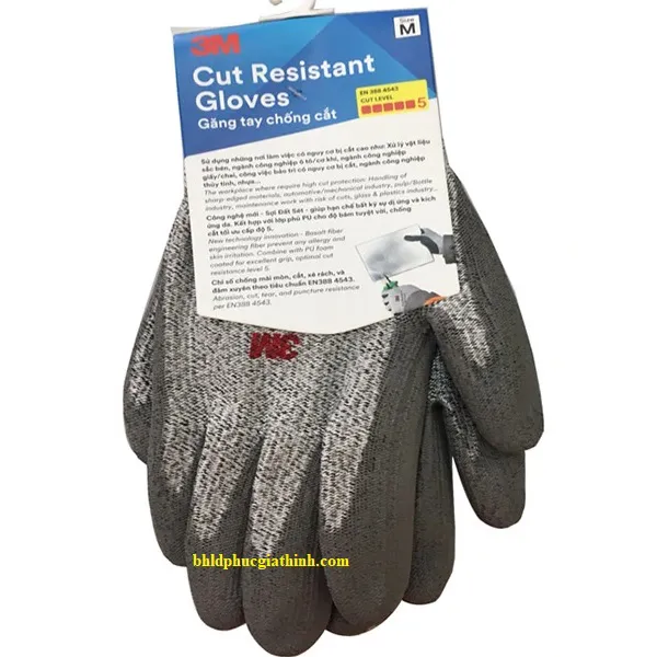 Găng tay chống cắt cấp độ 5 chất liệu sợi HPPE 3M™ SP5PU chính hãng