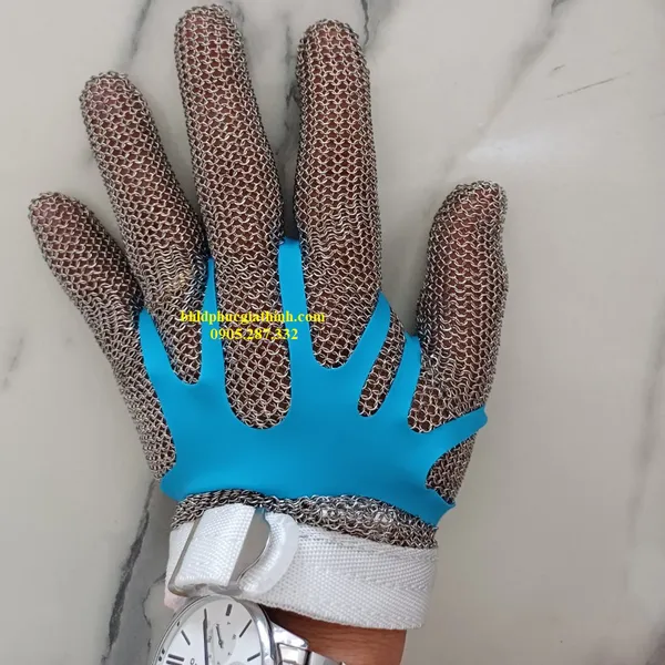 Găng tay chống cắt vòng Inox thương hiệu Reton loại 5 ngón