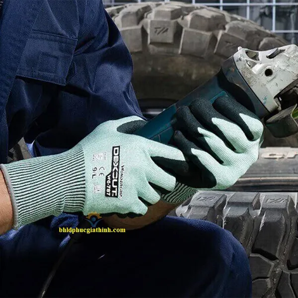Găng tay phủ Nitrile chống cắt Wonder Grip WG-787 Nhật Bản