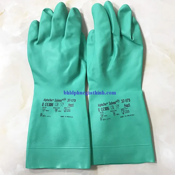 Găng tay chống hoá chất Ansell 37-175 độ dày 0.46mm