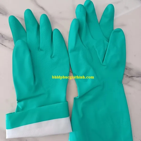 Găng tay chống hoá chất chống dầu Ansell 37-676 dùng được nhiều lần