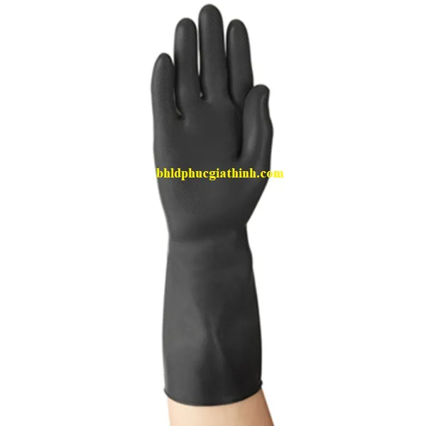 Găng tay cao su tự nhiên Ansell Alphatec 87-118 chống dầu chống hoá chất và axit