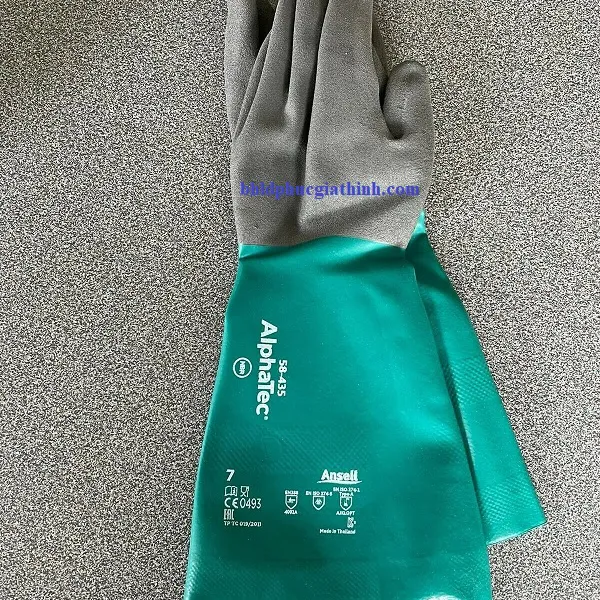 Găng tay chống dầu và chống hoá chất Alphatec 58-435
