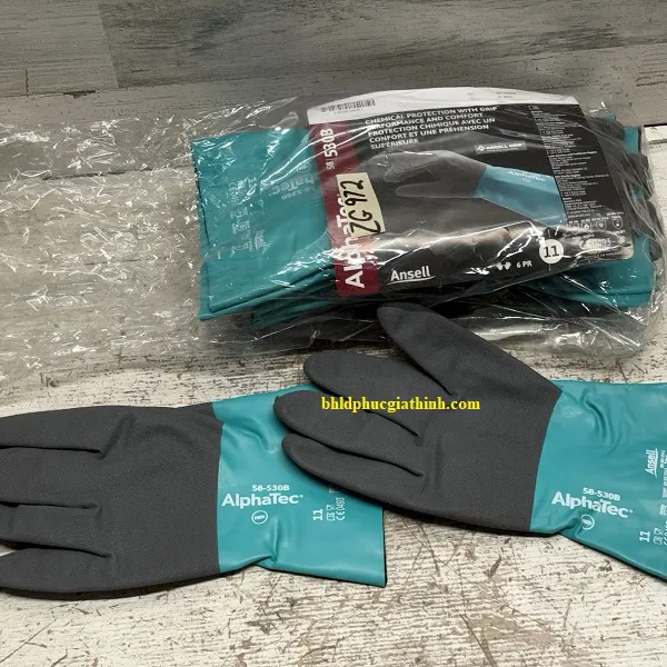 Găng tay chống hoá chất chống tĩnh điện Ansell Alphatec 58-535B