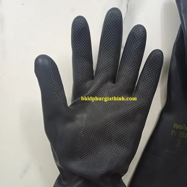 Găng tay chống Axit H2SO4 96% và chống hoá chất Ansell Alphatec 87-118