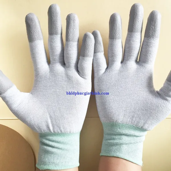 Găng tay sợi Carbon chống tĩnh điện phủ ngón BA2305DF