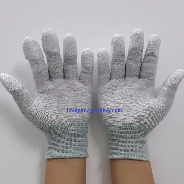 Găng tay sợi Carbon chống tĩnh điện phủ ngón BA2305DF