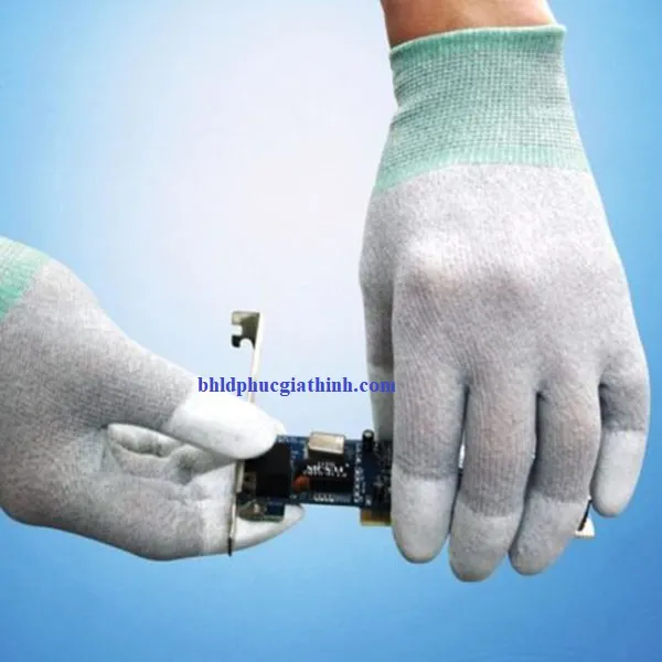 Găng tay sợi Carbon chống tĩnh điện phủ ngón BA2305DF