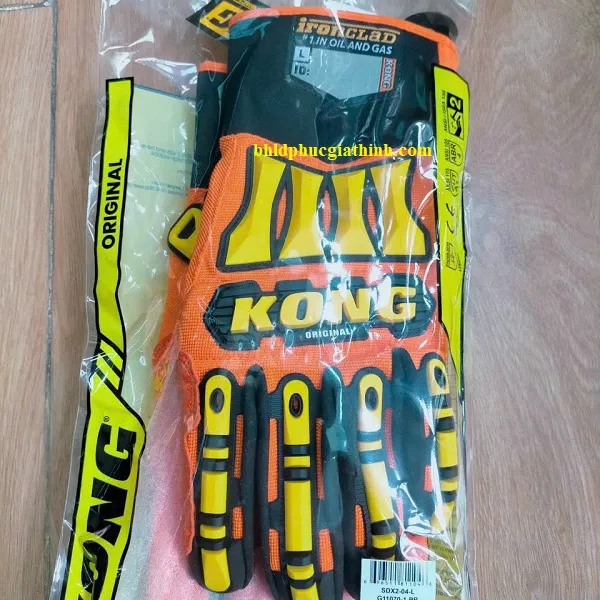 Găng tay chống va đập Ironclad KONG chuyên dùng trong dầu khí