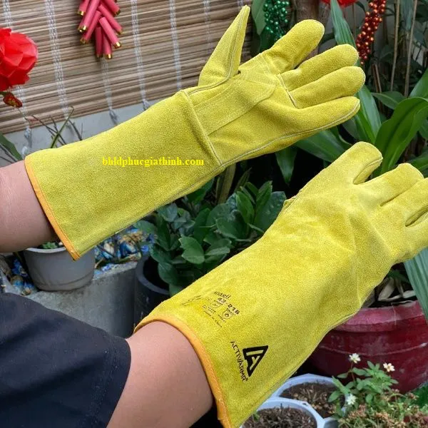 Găng tay da hàn Ansell ActivArmr™ 43-216 chính hãng – Chịu nhiệt cao