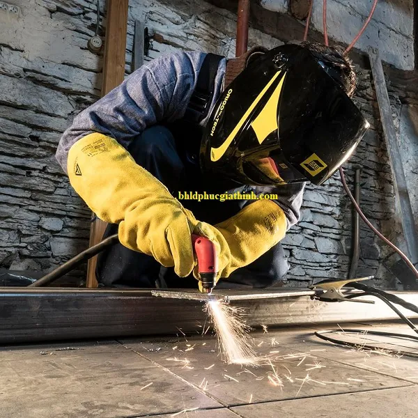 Găng tay da hàn Ansell ActivArmr™ 43-216 chính hãng – Chịu nhiệt cao