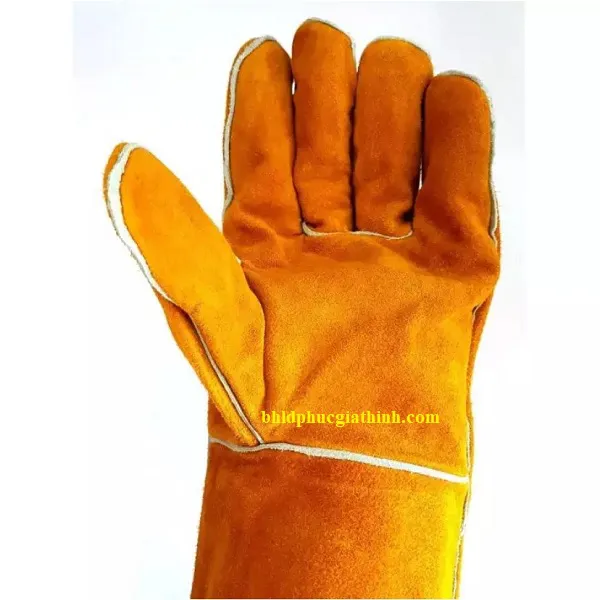 Găng tay da hàn con ngựa 2 lớp GNC Safety dài 14inch chịu nhiệt chống cháy