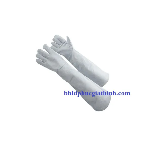 Găng tay Da Hàn 1 lớp dài 65cm dùng trong cơ khí