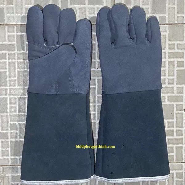 Găng tay Da Hàn dài 2 lớp dùng trong cơ khí
