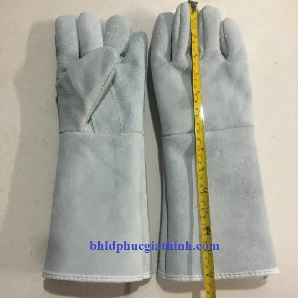 Găng tay Da Hàn dài 2 lớp dùng trong cơ khí