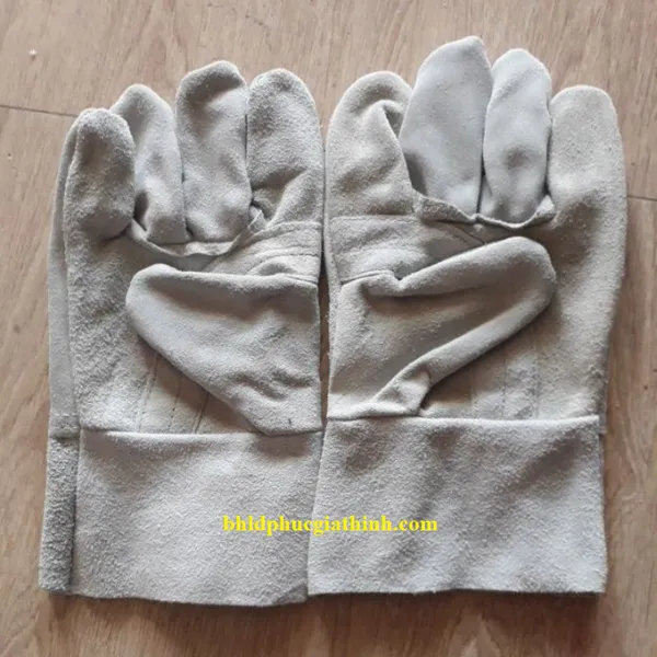Găng tay Da Hàn ngắn 1 lớp dùng trong cơ khí