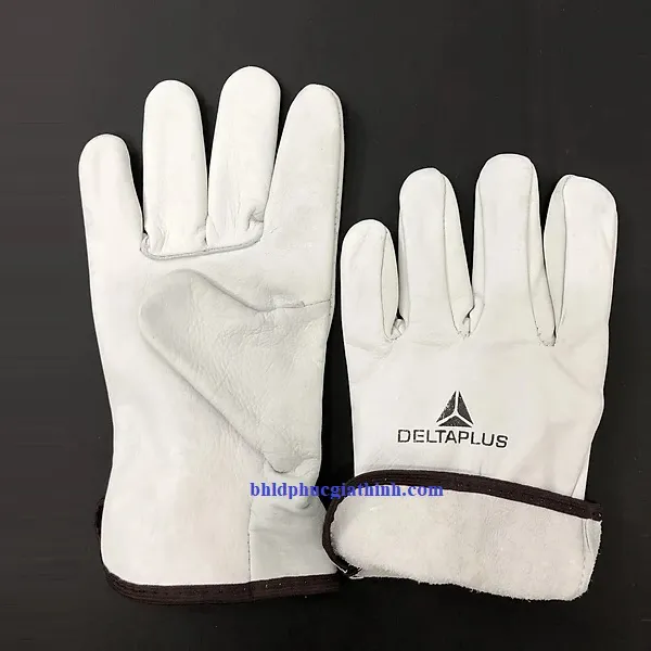 Găng tay da hàn TIG chất liệu da bò dùng trong cơ khí Delta Plus FBN49
