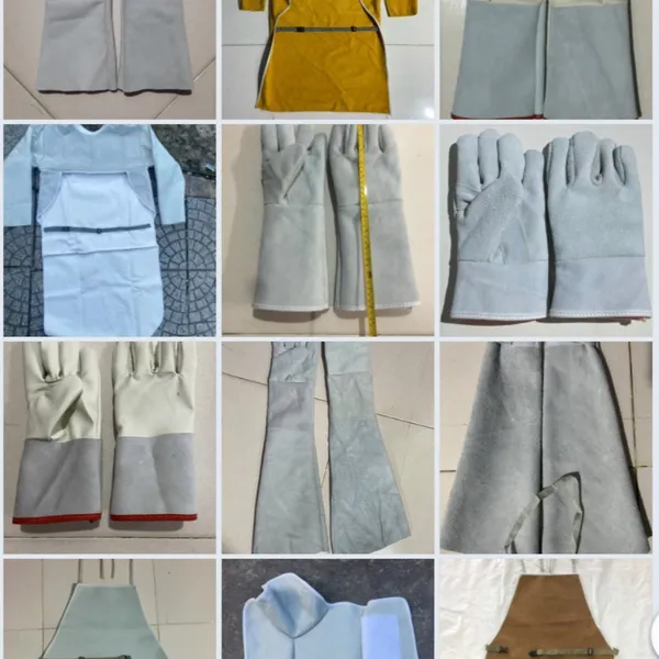 Găng tay Da Hàn dài 2 lớp dùng trong cơ khí