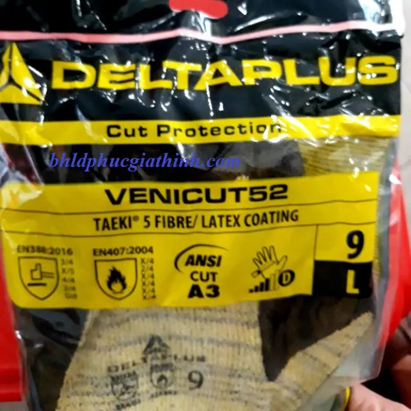 GĂNG TAY CHỐNG CẮT CHỊU NHIỆT DELTA PLUS VENICUT 52