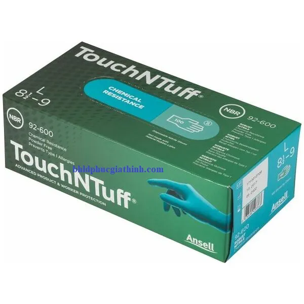 Găng tay Nitrile chống hoá chất Ansell TouchNTuff 92-600