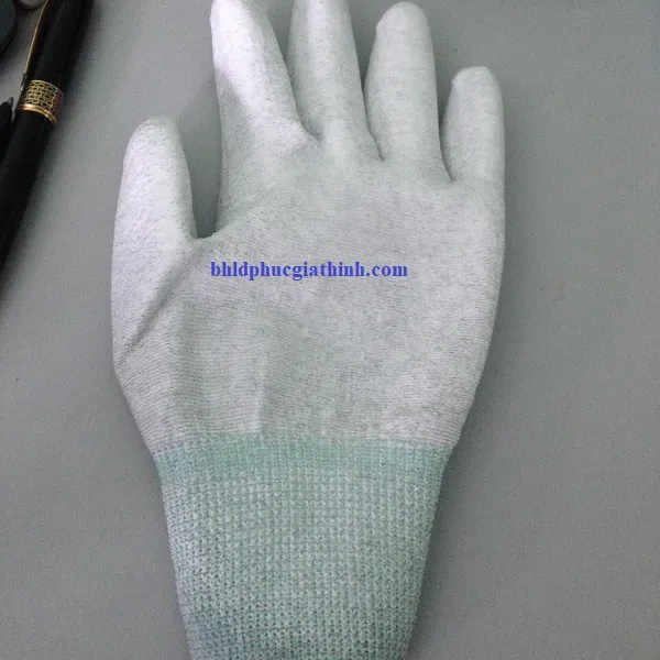Găng tay sợi Carbon PU phủ bàn chống tĩnh điện BA2305SP