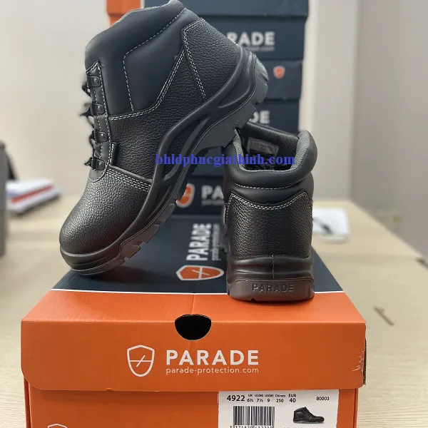 Giày bảo hộ cổ cao chống đinh và chống va đập AVONO thương hiệu PARADE của Pháp