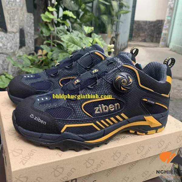 Giày bảo hộ Hàn Quốc siêu nhẹ kiểu dáng thời trang ZIBEN 163 thoáng khí