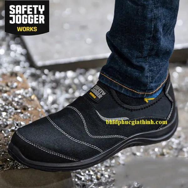 Giày bảo hộ không buộc dây siêu nhẹ có phản quang Jogger YuKon S1P