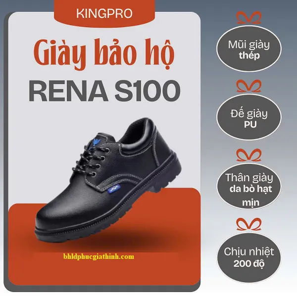 Giày bảo hộ chống đinh chống va đập Kingpro S100 Rena