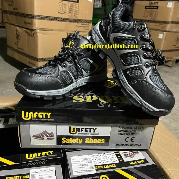 Giày bảo hộ mũi thép đế thép Usafety US-SS-S2101 kiểu dáng thể thao