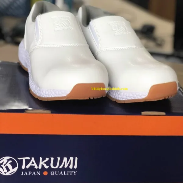 Giày bảo hộ chống tĩnh điện không buộc dây Takumi Ninja S.O Nhật Bản