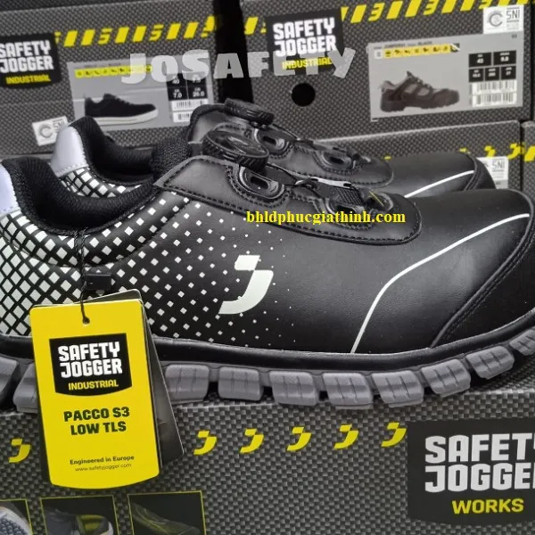 Giày bảo hộ phi kim loại kiểu dáng thời trang Jogger PACCO S2PS TLS siêu nhẹ