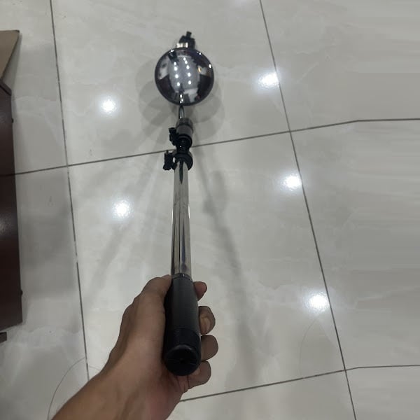 Gương cầu lồi soi kiểm tra máy móc phi 14cm tay cầm 97cm