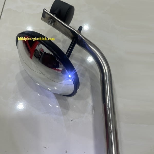 Gương cầu lồi soi kiểm tra máy móc phi 14cm tay cầm 97cm