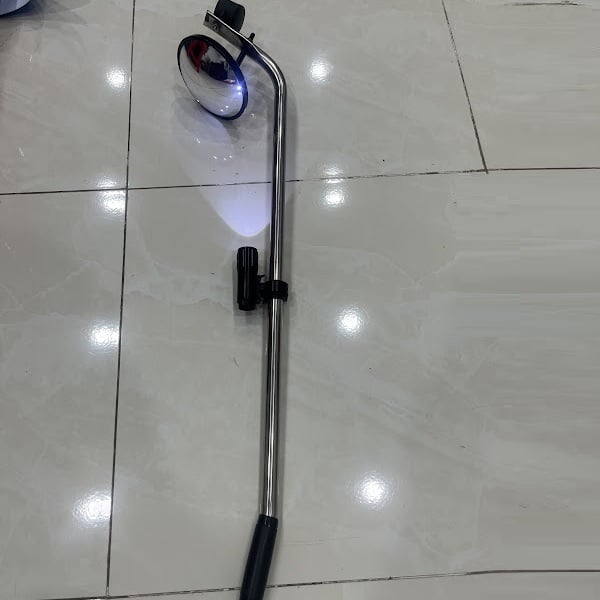 Gương cầu lồi soi kiểm tra máy móc phi 14cm tay cầm 97cm