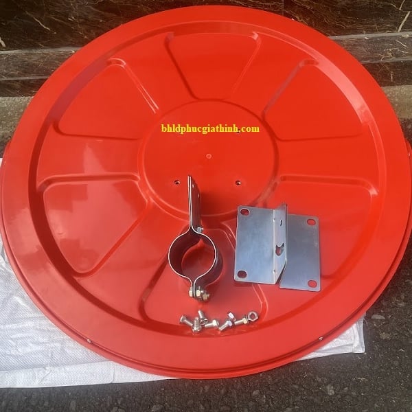 Gương cầu lồi giao thông bằng nhựa D120cm có mái che