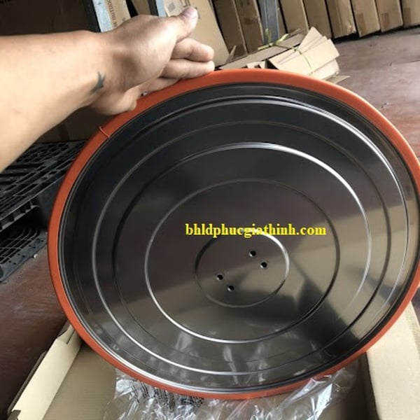 Gương cầu lồi giao thông Inox D49cm có mái che