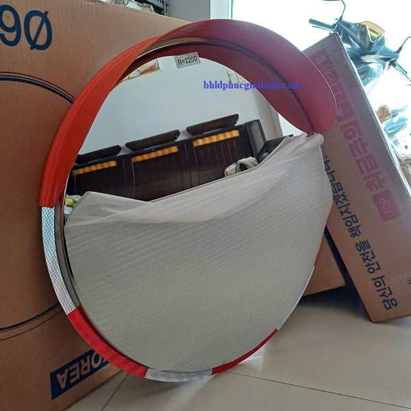 Gương cầu lồi Inox 304 có viền phản quang