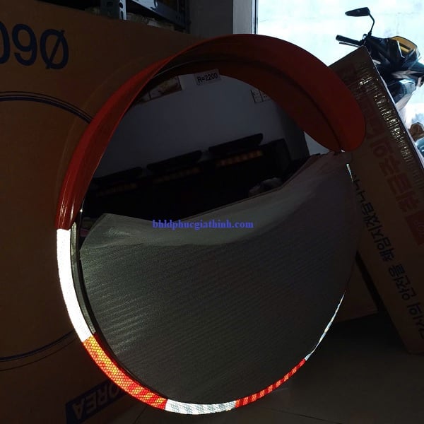 Gương cầu lồi Inox 304 có viền phản quang