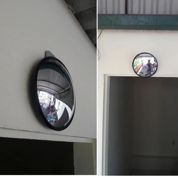 Gương cầu lồi màu đen D20cm dùng trong phong thuỷ, Decor, trang trí shop, giao thông