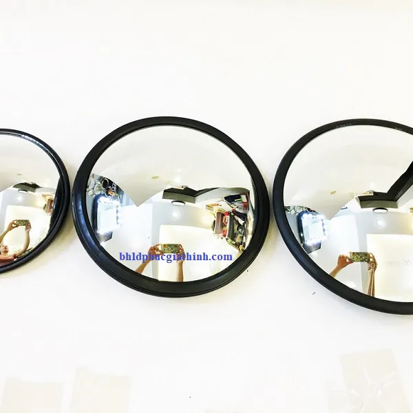 Gương cầu lồi màu đen D20cm dùng trong phong thuỷ, Decor, trang trí shop, giao thông