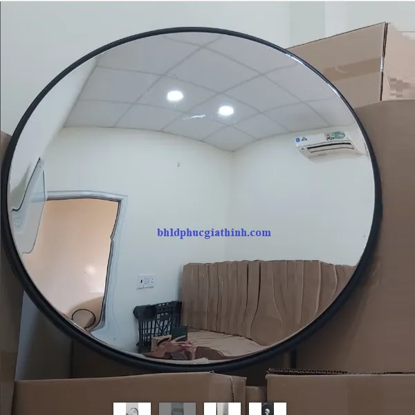 Gương cầu lồi màu đen D45cm dùng để Decor, trang trí shop, giao thông