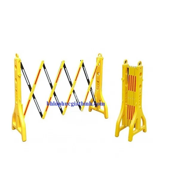 Hàng rào chắn bằng nhựa di động xếp gọn có phản quang