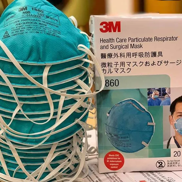 Khẩu trang lọc bụi kháng khuẩn dùng trong phẩu thuật đạt tiêu chuẩn NIOSH 3M 1860