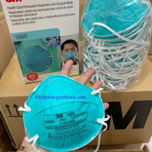 Khẩu trang lọc bụi kháng khuẩn dùng trong phẩu thuật đạt tiêu chuẩn NIOSH 3M 1860
