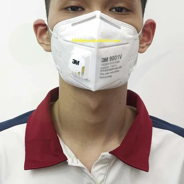 Khẩu trang lọc bụi cao cấp có van thở 3M 9001V chính hãng