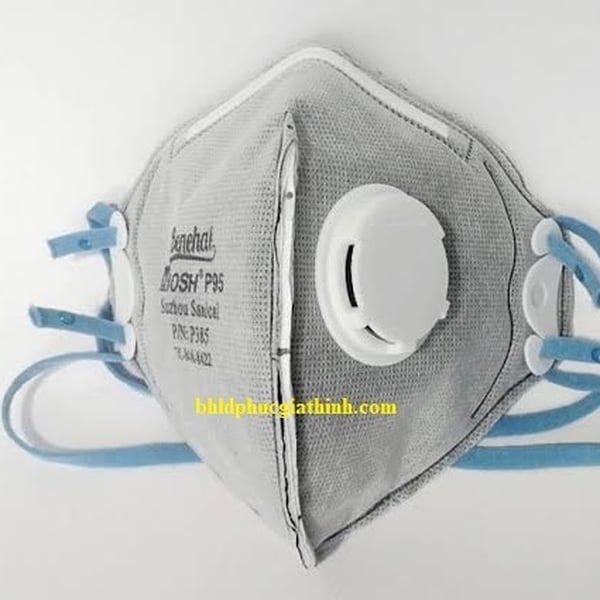 Khẩu trang lọc bụi hiệu suất 95% Benehal P385 có van thở