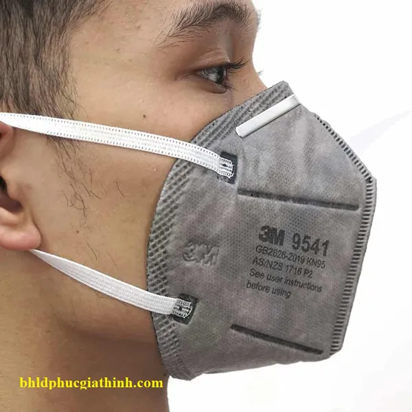 Khẩu trang than hoạt tính 3M 9541 chính hãng hiệu suất lọc 95%