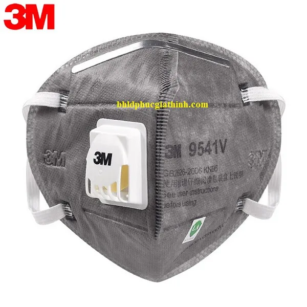 Khẩu trang than hoạt tính 3M 9541V KN95 có van thở đeo qua tai